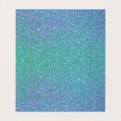 Eleganter glitzernder Babyblauer Glitzer Visitenkarten (Innenseite Aufgefaltet)