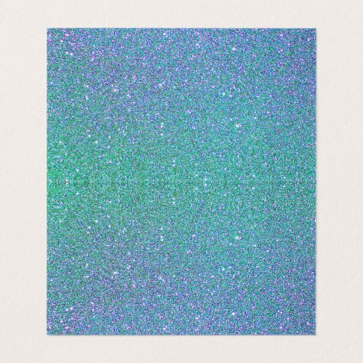 Eleganter glitzernder Babyblauer Glitzer Visitenkarten (Innenseite Aufgefaltet)