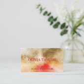 Eleganter, glitzernder Glitzer aus Bronze Visitenkarte (Stehend Vorderseite)