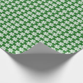 Eleganter glitzernder Glitzer, grüne frostige Schn Geschenkpapier (Ecke)