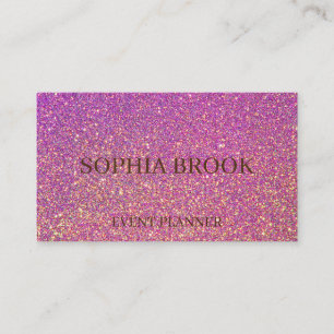Eleganter glitzernder goldfarbener Glitzer Visitenkarte