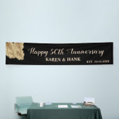 Eleganter glücklicher 50-jähriger Jubiläum Gold Bl Banner (Messeveranstaltung)
