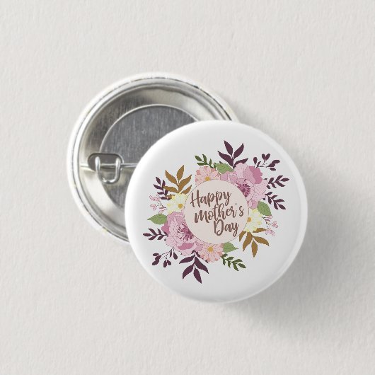 Eleganter glücklicher Button-Knopf der Mutter Button (Vorne & Hinten)