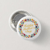 Eleganter glücklicher Button-Knopf der Mutter Button (Vorne & Hinten)