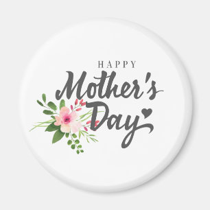 Eleganter glücklicher mit Blumenmagnet der Mutter Magnet