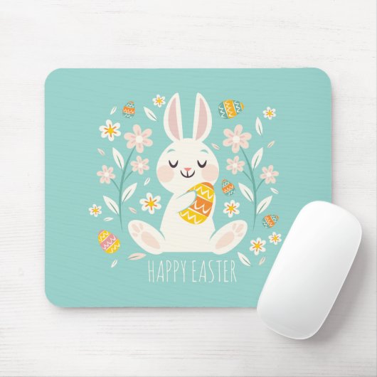 Eleganter glücklicher Osterhase | Mousepad (Mit Mouse)