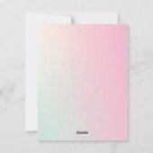 Eleganter glücklicher Ostertag Feiertagskarte (Rückseite)