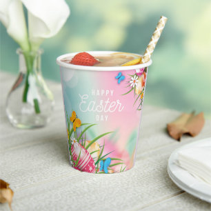 Eleganter glücklicher Ostertag Pappbecher