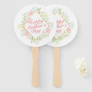 Eleganter glücklicher rahmen-Handfan der Mutter Fächer