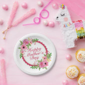 Eleganter glücklicher Rahmen-Pappteller der Mutter Pappteller (Party)