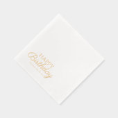 Eleganter Glückstag | Individuelle Name und Datum Servietten Mit Folie (Rechts)