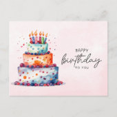 Eleganter Glückwunsch zum Geburtstag Postkarte (Vorderseite)