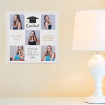 Eleganter Gold Abschluss Senior Foto Collage 2025 Künstlicher Leinwanddruck<br><div class="desc">Ein klassischer, individueller Senior Foto Collage Abschluss Imitate Leinwand mit schicken Goldtext für ein High School Senior Mädchen geschlossen mit der Klasse von 2025. Passen Sie mit Ihren Senior Porträtbildern, Schulnamen und schließ-Klasse unter der eleganten Kalligraphie für ein großartiges personalisiertes Abschluss-Geschenk an. Es verfügt über eine 6-Fotoschablone, die durch weiße...</div>