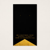 Eleganter Gold BlackGold Foil Edge Juwelier (Rückseite)