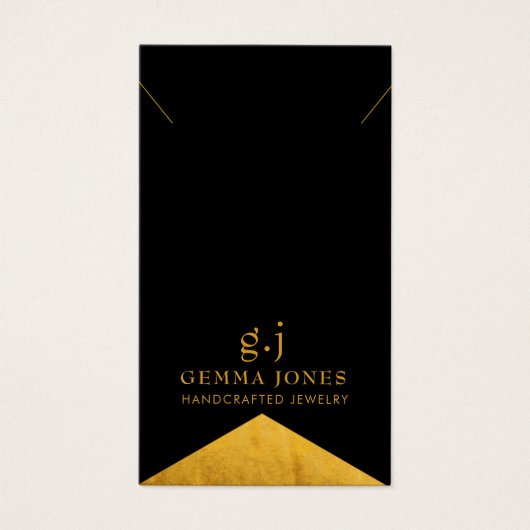 Eleganter Gold BlackGold Foil Edge Juwelier (Vorderseite)