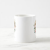 Eleganter Gold-Blumen-Initiale O Monogramm-Becher Kaffeetasse (Mittel)