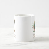 Eleganter Gold-Blumen-Initialen-C-Monogramm-Becher Kaffeetasse (Mittel)