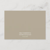 Eleganter Gold Botanischer QR Code Hochzeit der De Begleitkarte (Rückseite)