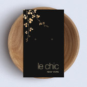 Eleganter Gold Branch Black Earring Display Holder Visitenkarte