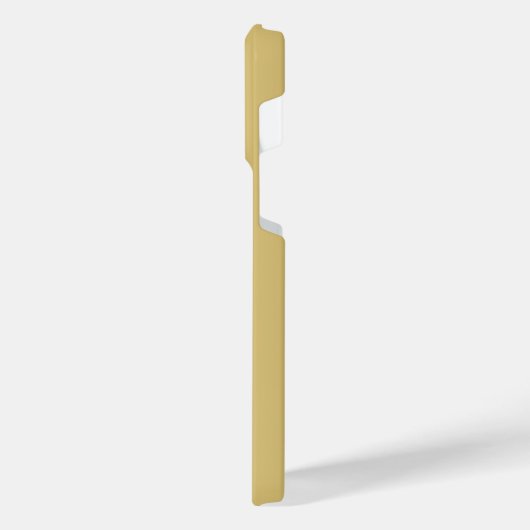 Eleganter Gold Brushed Metal Name iPhone Hülle (Linke Seite)