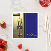 Eleganter Gold Champagner Serviette (Beispiel)