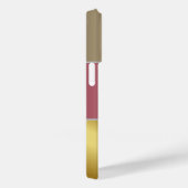 Eleganter Gold Chopper Rosa Metallischer Monogramm Case-Mate iPhone Hülle (Rückseite / Rechts)