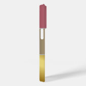 Eleganter Gold Chopper Rosa Metallischer Monogramm Case-Mate iPhone Hülle (Rückseite / Rechts)