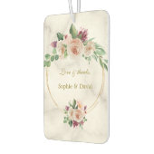 Eleganter Gold Classic Blue Floral Geburtstag Autolufterfrischer (Links)