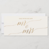 Eleganter Gold Cream Hanging Seating Chart Header (Vorderseite)
