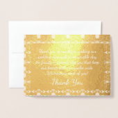Eleganter Gold Designer Folienkarte (Vorderseite mit Umschlag)