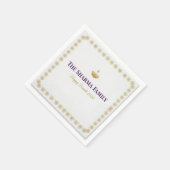 Eleganter Gold-Diya-Mandala Frohes Diwali-Fest Pa Serviette (Ecke)