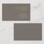 Eleganter Gold Effekt Charming Luxus Template Pear Visitenkarte (Vorne/Hinten)