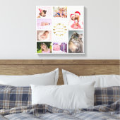 Eleganter Gold Family Foto Collage Muttertag Leinwanddruck (Insitu (Schlafzimmer))