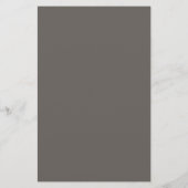 Eleganter Gold Floral Muster Gray Designer Flyer (Hinten)