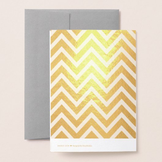 Eleganter Gold Foil Abschluss Glückwunschkarte Folienkarte (Rückseite mit Umschlag)