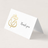 Eleganter Gold Ganesh/Indischer Gott (Vorderseite)