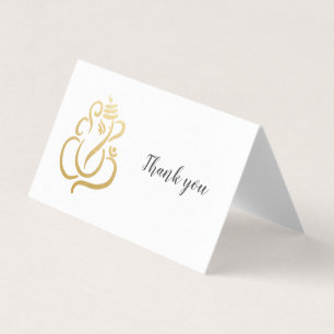 Eleganter Gold Ganesh/Indischer Gott