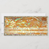 Eleganter Gold-Geschenkgutschein | Glitzer und Per (Vorderseite)