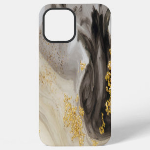 Eleganter Gold Glitter Marmor Modern Chic iPhone 12 Pro Max Hülle