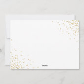 Eleganter Gold Glitzer 3 Multi-Foto Weihnachten (Rückseite)
