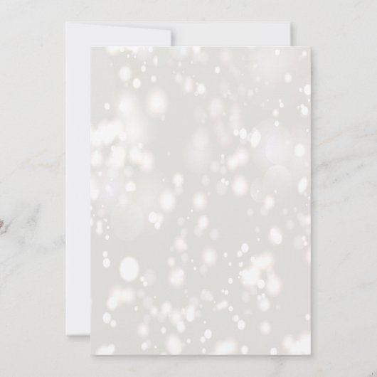 Eleganter Gold Glitzer 60. Geburtstag Einladung (Rückseite)