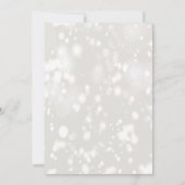 Eleganter Gold Glitzer 70. Geburtstag Einladung (Rückseite)