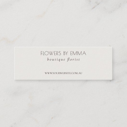 Eleganter Gold Glitzer Agate Marmor Textur Beige Mini Visitenkarte