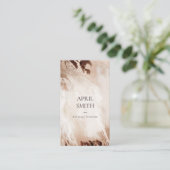 Eleganter Gold Glitzer Agate Marmor Textur Beige Visitenkarte (Stehend Vorderseite)