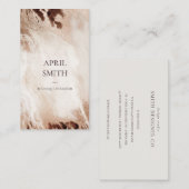 Eleganter Gold Glitzer Agate Marmor Textur Beige Visitenkarte (Vorne/Hinten)