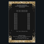 Eleganter Gold-Glitzer auf beiden Seiten Flyer<br><div class="desc">Ein elegantes und raffiniertes Design mit einem digitalen Bild aus silberfarbenem Glas. Hinweis: Der Produktionsprozess verwendet keinen echten Film,  nur die Farbe wird gründlich gedruckt. Fügen Sie Ihre Daten,  Logos,  Firmendetails und Bilder in Minuten hinzu.</div>