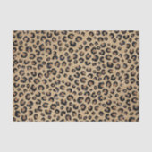 Eleganter Gold Glitzer Black Leopard Print Seidenpapier (Vorderseite)