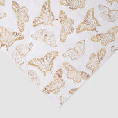 Eleganter Gold Glitzer Butterfly Seidenpapier (Ausschnitt)