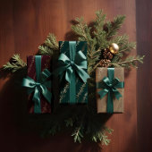 Eleganter Gold Glitzer Confetti Snow Stripe Geschenkpapier Set