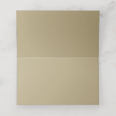 Eleganter Gold Glitzer Cream Classic Platzkarte (Innenseite Aufgefaltet)
